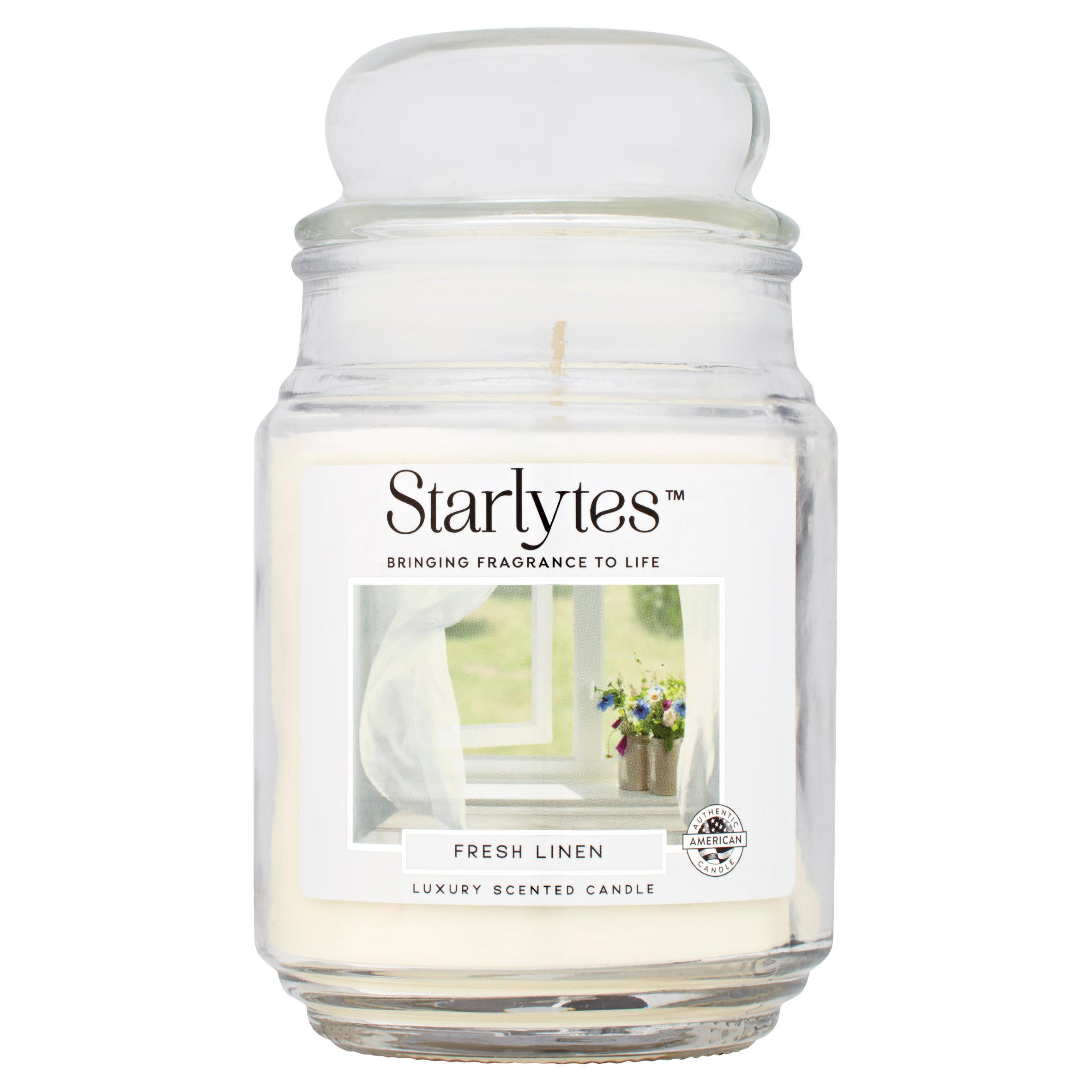 Starlytes Luxury Scented Candle Fresh Linen 510g, Home Accessories